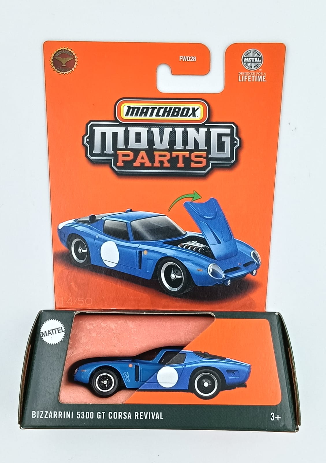 MATCHBOX BIZZARRINI 5300 GT CORSA REVIVAL MOVING PARTS
